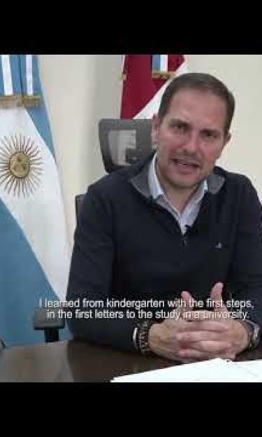 Martín Gill, Intendente de la ciudad del aprendizaje de la UNESCO de Villa María, Argentina
