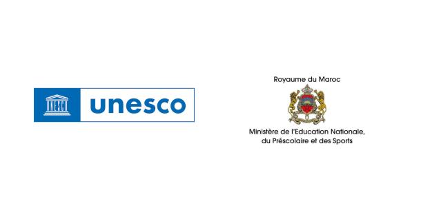 Logos of UNESCO and the Kingdom of Morocco